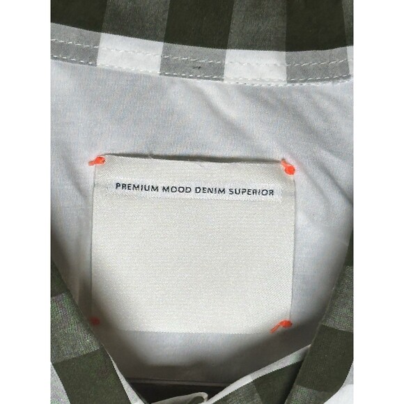 Premium Mood Denim Superior Men’s XXL Button Down Black White Gray Plaid Shirt - Picture 4 of 8